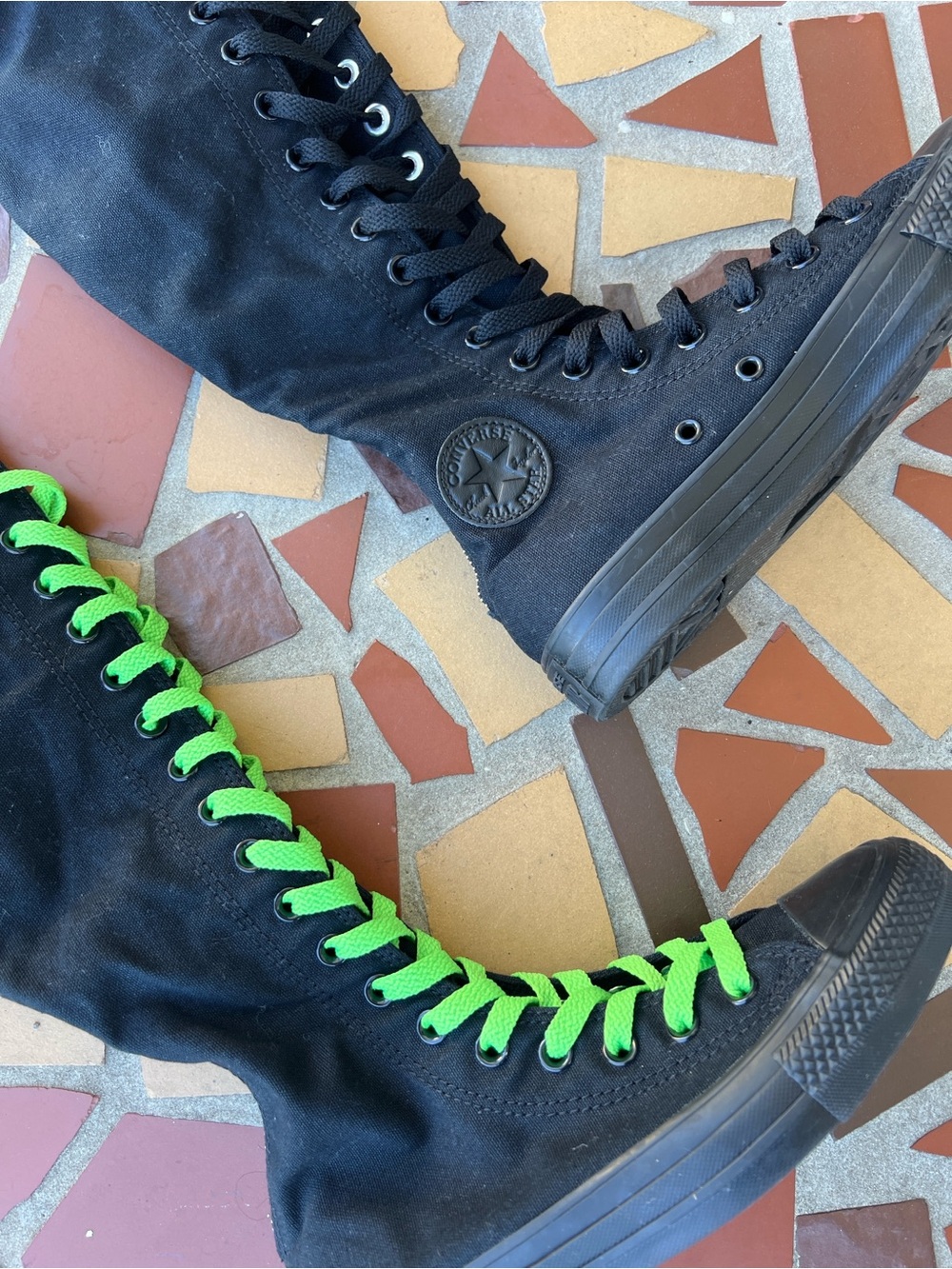 Converse Black/Black High-Top CTAS XX-HI Sneakers - Picture 3 of 9